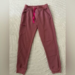 Figs Women's Pants in Mauve size small tall